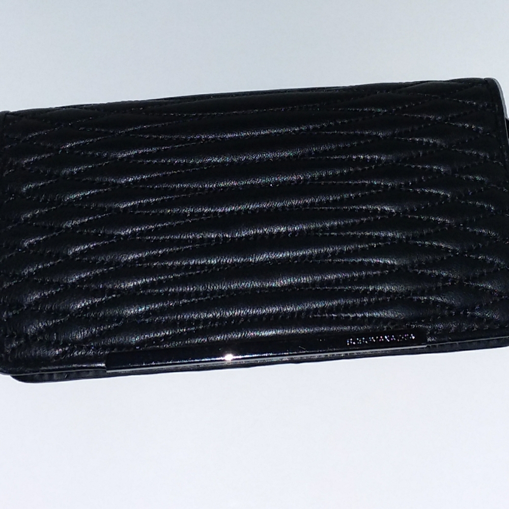 BCBG MAXAZRIA black quilted wallet